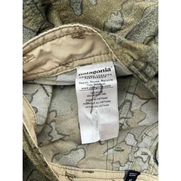 Patagonia Men's Wavefarer Stand Up Board Shorts Camouflage Size 28 100% Nylon - Picture 4 of 7